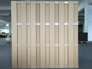 Tradycyjne ogrodzenie z solidnego, hurtowego, kompozytowego ekranu o wymiarach 150 x 8 mm, odpornego na warunki atmosferyczne kompozytowego ogrodzenia ogrodowego wpc