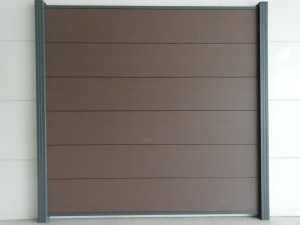 Co-extrusion bricolage clôture creuse 282x20mm 423x20mm facile à installer décoration moderne imperméable durable pour l'extérieur