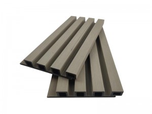 Vente chaude Wpc revêtement mural creux 4 trous carrés 170x26mm multicolore fibre de bois de haute qualité HDPE imperméable pour la décoration extérieure
