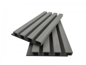 Vente chaude Wpc revêtement mural creux 4 trous carrés 170x26mm multicolore fibre de bois de haute qualité HDPE imperméable pour la décoration extérieure