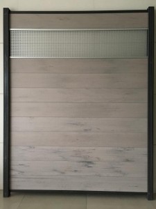 Co-extrusion bricolage clôture creuse 282x20mm 423x20mm facile à installer décoration moderne imperméable durable pour l'extérieur