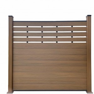Heißer Verkauf Coextrusion DIY Zaungitter hohl 5 quadratische Löcher 151x20mm natürliches Aussehen wetterbeständig für Außendekoration
