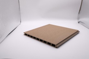 Traditional fencing wpc panel  hollow 9 square holes 293x20mm modern building high quality for outdoor garden