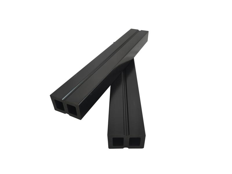 Wpc creux offre spéciale 50x30mm bois-plastique composite WPC solive avec prix usine en gros WPC accessoires de terrasse support de sol extérieur Image de vedette